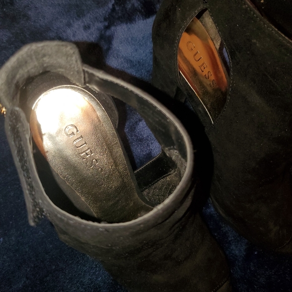 Guess Black Peep Toe Boots - Picture 12 of 12